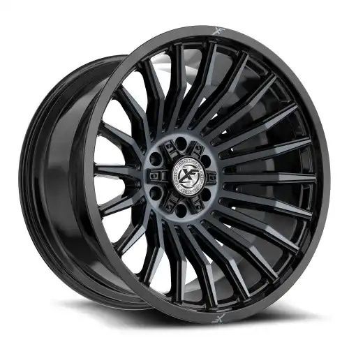 XF Off-Road XF-231 Gloss Black & Machined Titanium Double Dark Tint 5x127/139.7 20R 9 78.1 12