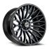 XF Off-Road XF-237 Gloss Black & Machined Titanium Double Dark Tint 5x127/139.7 20R 10 78.1 -24