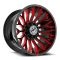 XF Off-Road XF-237 Gloss Black & Red Milled 8x165.1/170 20R 10 125.2 -24