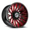 XF Off-Road XF-237 Gloss Black & Red Milled 8x165.1/170 20R 10 125.2 -24