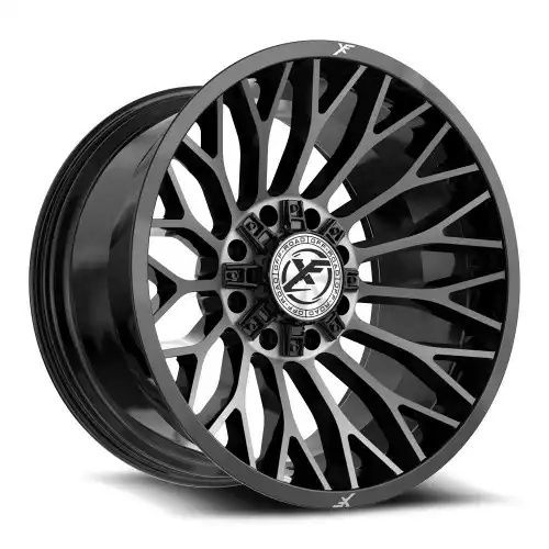 XF Off-Road XF-237 Gloss Black & Brushed Double Dark Tint 8x165.1/170 20R 12 125.2 -44