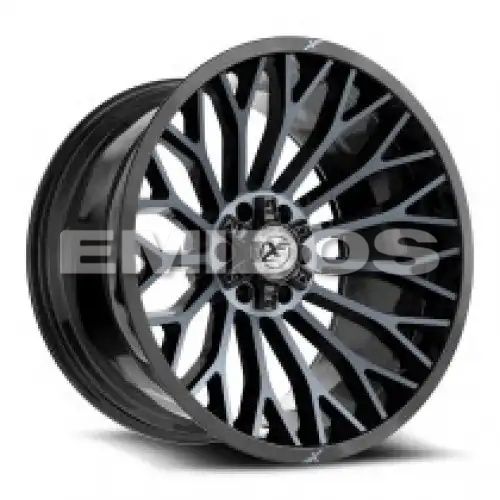 XF Off-Road XF-237 Gloss Black & Machined Titanium Double Dark Tint 5x127/139.7 20R 9 78.1 12
