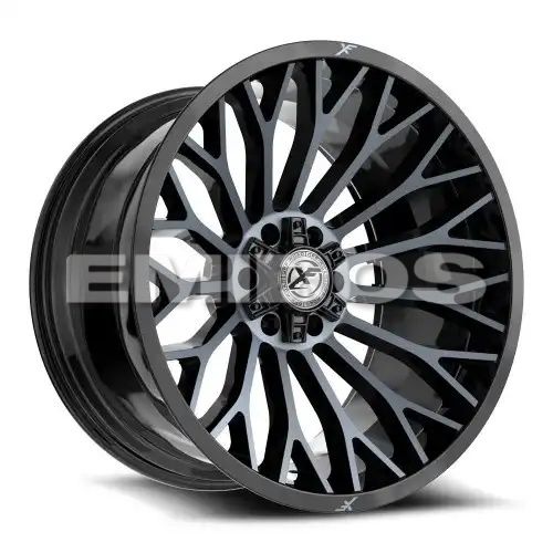 XF Off-Road XF-237 Gloss Black & Machined Titanium Double Dark Tint 6x135/139.7 20R 9 106.4 12