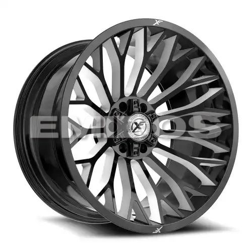 XF Off-Road XF-237 Gloss Black & Milled 5x127/139.7 22R 12 78.1 -44