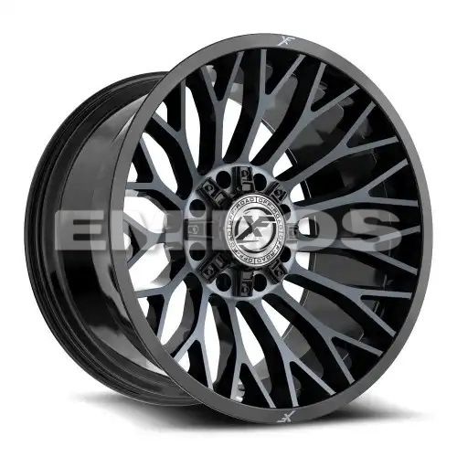 XF Off-Road XF-237 Gloss Black & Machined Titanium Double Dark Tint 8x165.1/170 22R 12 125.2 -44