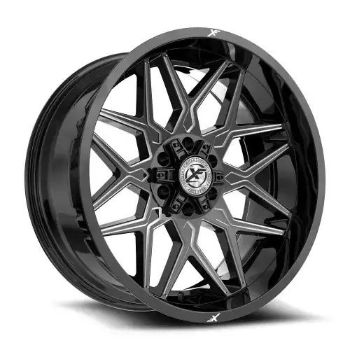XF Off-Road XF-238 Gloss Black & Milled 5x127/139.7 17R 9 78.1 BNK