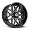 XF Off-Road XF-238 Gloss Black & Machined Titanium Double Dark Tint 5x127/139.7 20R 10 78.1 -24