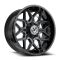 XF Off-Road XF-238 Gloss Black & Machined Titanium Double Dark Tint 8x165.1/180 20R 10 125.2 -12
