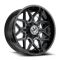XF Off-Road XF-238 Gloss Black & Machined Titanium Double Dark Tint 8x165.1/180 20R 10 125.2 -12