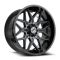 XF Off-Road XF-238 Gloss Black & Machined Titanium Double Dark Tint 5x127/139.7 22R 10 78.1 -18