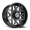 XF Off-Road XF-238 Gloss Black & Milled 8x165.1/180 22R 10 125.2 -18