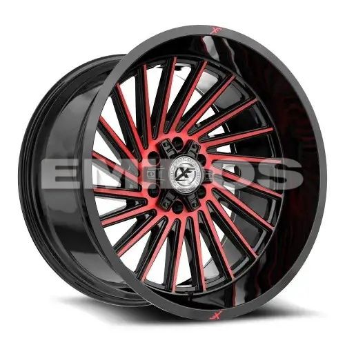 XF Off-Road XF-239 Gloss Black & Red Machined 5x127/139.7 20R 10 78.1 -12