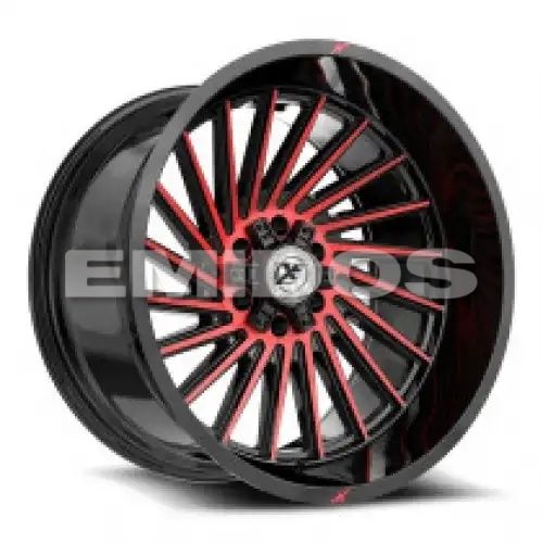 XF Off-Road XF-239 Gloss Black & Red Machined 5x127/139.7 20R 9 78.1 BNK