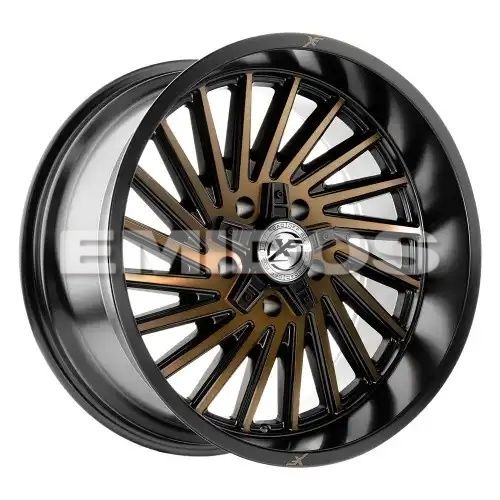 XF Off-Road XF-239 Satin Black & Bronze Machined Double Dark Tint 5x127 20R 9 78.1 BNK
