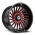 XF Off-Road XF-239 Gloss Black & Red Machined 6x135/139.7 20R 9 106.4 BNK