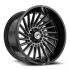 XF Off-Road XF-239 Gloss Black & Brushed Double Dark Tint 6x135/139.7 20R 9 106.4 BNK