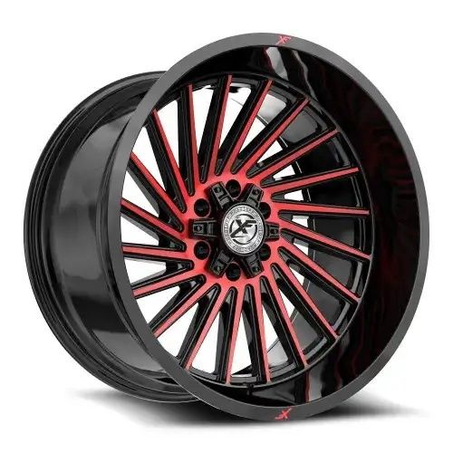 XF Off-Road XF-239 Gloss Black & Red Machined 6x135/139.7 20R 9 106.4 12