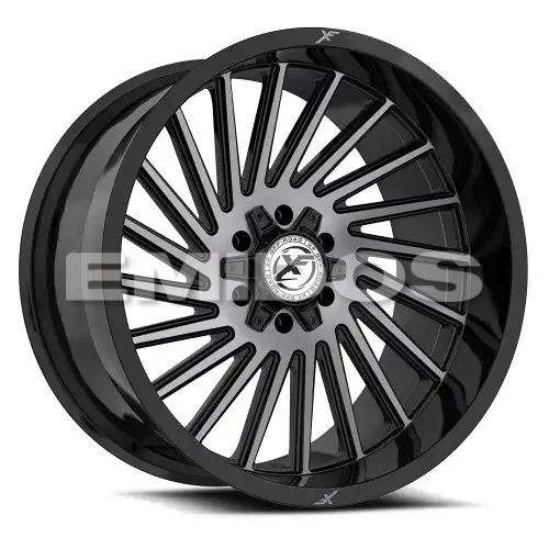 XF Off-Road XF-239 Gloss Black & Brushed Double Dark Tint 6x135/139.7 20R 9 106.4 12