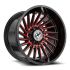 XF Off-Road XF-239 Gloss Black & Red Machined 8x165.1/170 20R 9 125.2 BNK