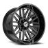 XF Off-Road XF-240 Gloss Black & Milled 5x127/139.7 17R 9 78.1 12
