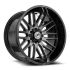 XF Off-Road XF-240 Gloss Black & Brushed Double Dark Tint 6x135/139.7 18R 9 106.4 BNK
