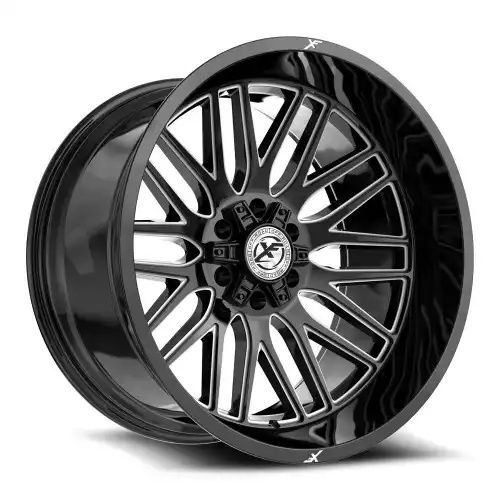 XF Off-Road XF-240 Gloss Black & Milled 6x135/139.7 18R 9 106.4 12
