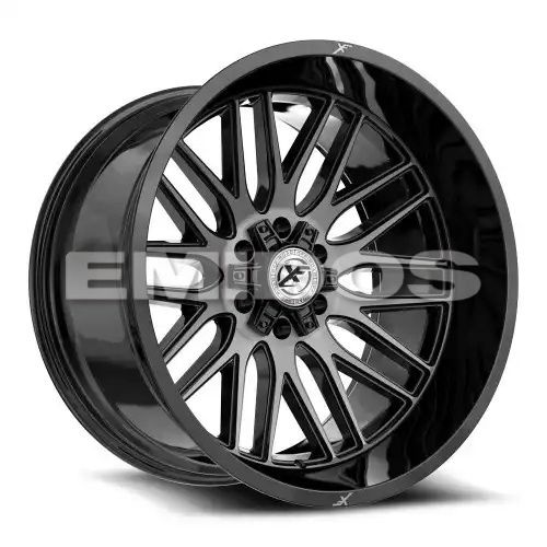 XF Off-Road XF-240 Gloss Black & Brushed Double Dark Tint 6x135/139.7 20R 10 106.4 -24