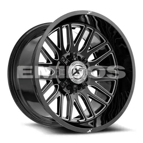 XF Off-Road XF-240 Gloss Black & Milled 8x165.1/170 24R 12 125.2 -44