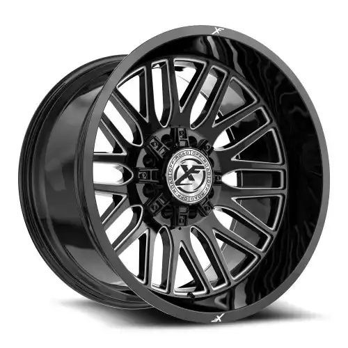 XF Off-Road XF-240 Gloss Black & Milled 8x165.1/170 24R 14 125.2 -76