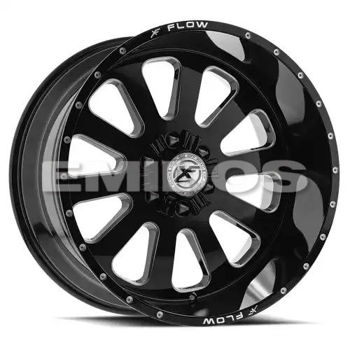 XFX Flow XFX-302 Gloss Black & Milled 6x135/139.7 18R 10 108 12