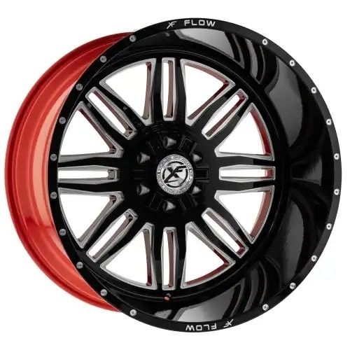XFX Flow XFX-303 Gloss Black & Milled With Red Inner 5x127/139.7 24R 14 78.1 -76
