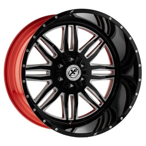XFX Flow XFX-303 Gloss Black & Milled With Red Inner 5x127/139.7 26R 12 78.1 -44