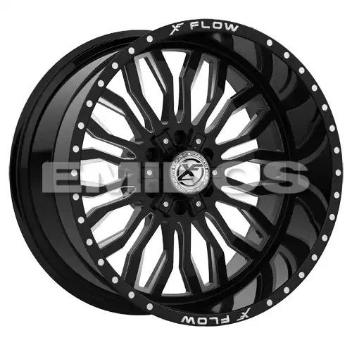 XFX Flow XFX-305 Gloss Black & Milled 6x135/139.7 24R 14 106.4 -76