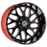 XFX Flow XFX-301 Gloss Black & Milled With Red Inner 6x135/139.7 26R 14 106.4 -76