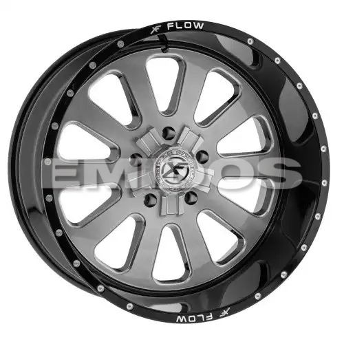 XFX Flow XFX-302 Brushed & Milled With Black Lip 6x135/139.7 24R 14 106.4 -76