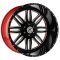 XFX Flow XFX-303 Gloss Black & Milled With Red Inner 5x127/139.7 24R 12 78.1 -44