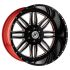 XFX Flow XFX-303 Gloss Black & Milled With Red Inner 6x135/139.7 24R 12 106.4 -44