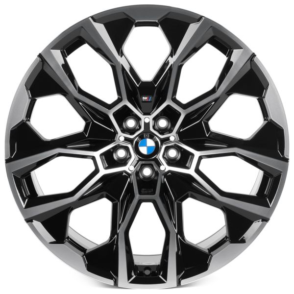 Комплект дисков 29759/22/66.6/Чёрный Глянцевый + Полированные Спицы