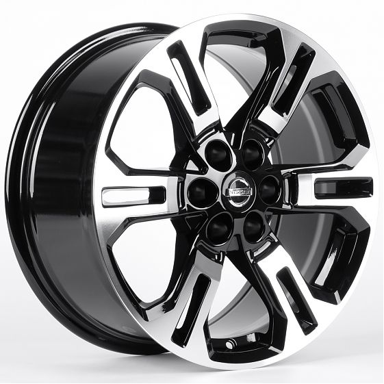 Комплект дисков 30022/17/66.1/Черный + Полированные Спицы