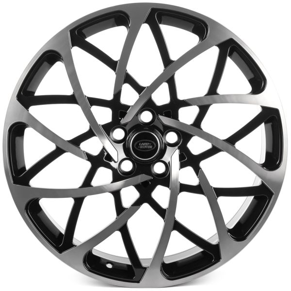 Комплект дисков 28581/21/72.56/чёрный + полированные спицы + серый лак