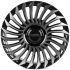 КОВАНЫЕ ДИСКИ 0923-87 PTRACING DS233-SK333 20 J9 ET40 5X120 72.56 ЧЁРНЫЙ + ПОЛИРОВАННЫЕ СПИЦЫ