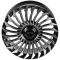 КОВАНЫЕ ДИСКИ 0923-88 PTRACING DS233X-SL252 22 J9.5 ET40 5X120 72.56 ЧЁРНЫЙ + ПОЛИРОВАННЫЕ СПИЦЫ