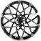 КОВАНЫЕ ДИСКИ 0923-93 PTRACING DS760-SK364 22 J9.5 ET45 5X120 72.56 ЧЁРНЫЙ + ПОЛИРОВАННЫЕ СПИЦЫ + СЕ