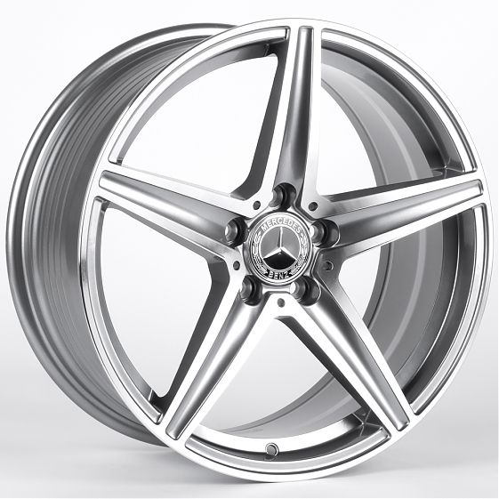 Комплект дисков 29982/18/66.56/Графит + Полированные Спицы