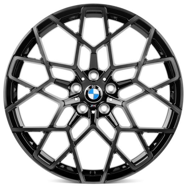 Комплект дисков 28529/20/66.6/Чёрный Глянцевый + Полированные Спицы + Темный Лак