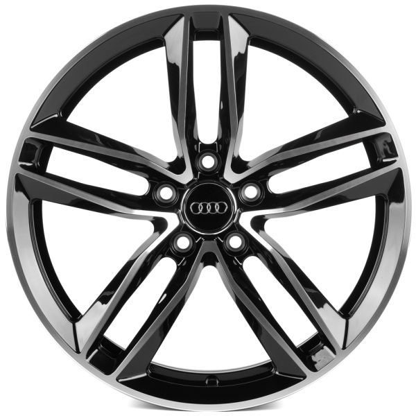 КОВАНЫЕ ДИСКИ 0923-18 PTRACING FG207X-SV419 18 J8 ET35 5X112 66.45 ЧЁРНЫЙ + ПОЛИРОВАННЫЕ СПИЦЫ