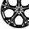 КОВАНЫЕ ДИСКИ 0923-4 PTRACING FG261X-CS396 19 J8.5 ET40 5X108 63.4 ЧЁРНЫЙ + ПОЛИРОВАННЫЕ СПИЦЫ