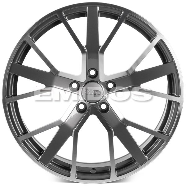 КОВАНЫЕ ДИСКИ 0923-30 PTRACING FG424X-SB547 19 J8.5 ET28 5X112 66.45 ГРАФИТ + ПОЛИРОВАННЫЕ СПИЦЫ