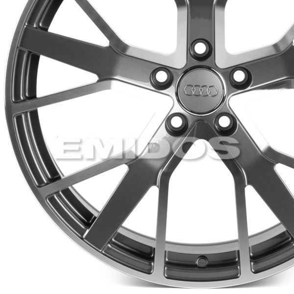 КОВАНЫЕ ДИСКИ 0923-30 PTRACING FG424X-SB547 19 J8.5 ET28 5X112 66.45 ГРАФИТ + ПОЛИРОВАННЫЕ СПИЦЫ