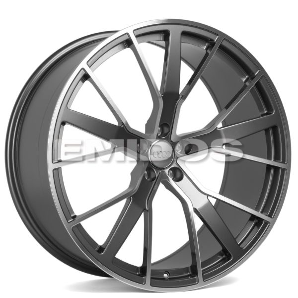 КОВАНЫЕ ДИСКИ 0923-29 PTRACING FG424-SL253 22 J10 ET21 5X112 66.45 ГРАФИТ + ПОЛИРОВАННЫЕ СПИЦЫ